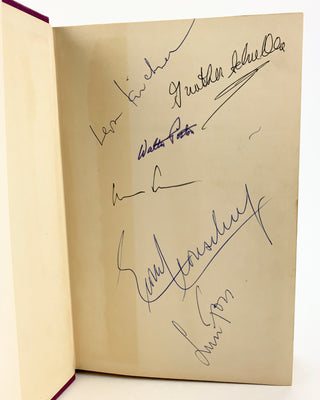 [American Composers] Piston, Walter. (1894–1976) & Kirchner, Leon. (1919–2009) & Schuller, Gunther. (1925–2015) & Foss, Lukas. (1922–2009) & Leinsdorf, Erich. (1912–1993) & Schuman, William. (1910–1992),  The American Symphony Orchestra - SIGNED