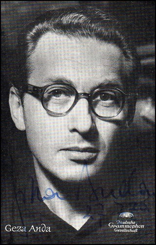 Anda, Geza. (1921-1976) Signed Photograph