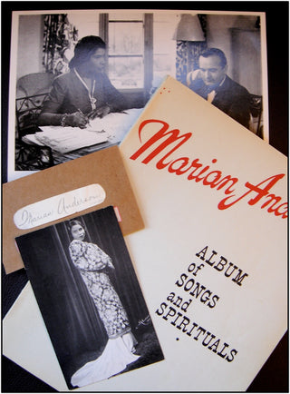 Anderson, Marian. (1897–1993) Autograph Signature, Photographs and Music