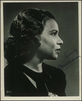 Anderson, Marian. (1897–1993) Signed Photograph