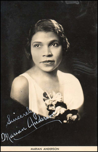 Anderson, Marian. (1897–1993) Signed Photograph