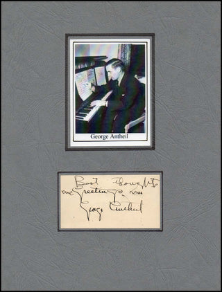 Antheil, George. (1900-1959) Autograph Signature