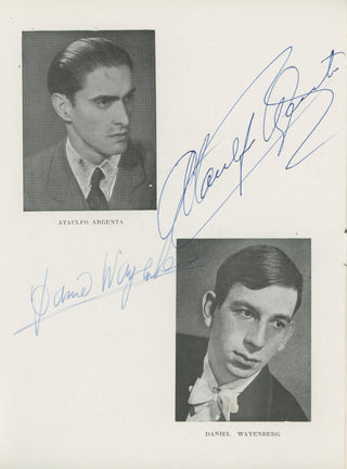 Wayenberg, Daniel. (b. 1929) & Argenta, Ataúlfo. (1913–1958)  Signed Concert Programs