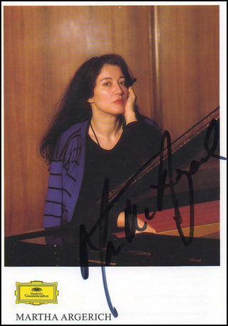 Argerich, Martha. (b. 1941) Signed Photograph