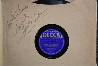 [Wizard of Oz] Arlen, Harold. (1905–1986) Inscribed "Wizard of Oz" Decca Recording