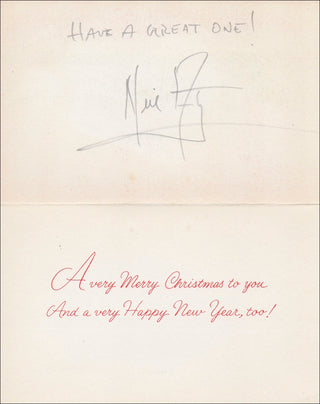 Armstrong, Neil. (b. 1930) Signed Christmas Card