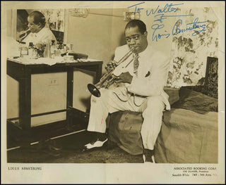 [Jazz & Song] Armstrong, Louis. (1901–1971) Signed Photograph