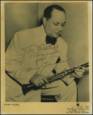 [Jazz & Song] [Armstrong, Louis. (1901–1971)] Hines, Earl "Fatha". (1903–1983) & Bigard, Barney. (1906–1980) & Catlett, Sidney. (1910–1951) Signed Photographs of the Louis Armstrong Esquire All Stars