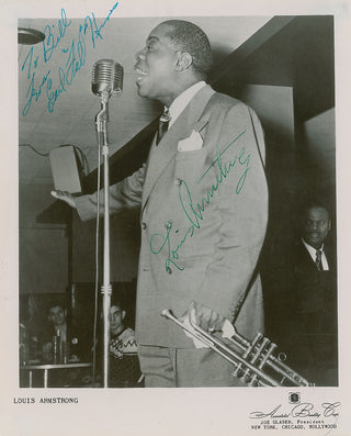 Armstrong, Louis. (1901–1971) & Hines, Earl "Fatha". (1903–1983) Signed Photograph