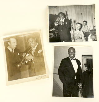 [Jazz] Armstrong, Louis. (1901–1971) [Brubeck, Ellington, Morton, Teagarden etc.] Collection of Photographs and Ephemera of Louis Armstrong, Duke Ellington and Other Jazzmen