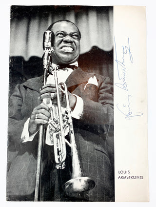 Armstrong, Louis. (1901–1971) Signed German Program