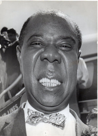 [Armstrong, Louis. (1901–1971)] [Weegee. [Fellig, Arthur.] (1899–1968), in the style of] Distortion Photograph