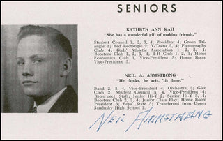 Armstrong, Neil. (1930–2012) Signed Yearbook