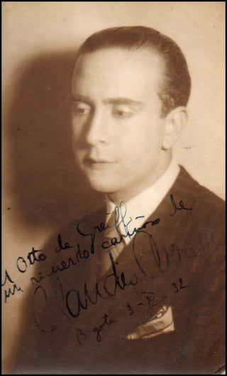 Arrau, Claudio. (1903–1991) Early Signed Photograph, 1932