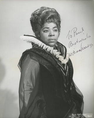 Arroyo, Martina. (b. 1937) Signed Photograph as Leonora in "Il Trovatore"