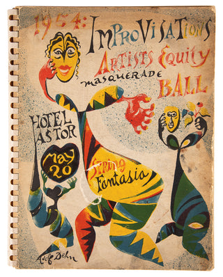 [Artists Equity Masquerade Ball] Goodman, Bertram [editor and art director] Artists Equity Masquerade Ball: Improvisations 1954 Program