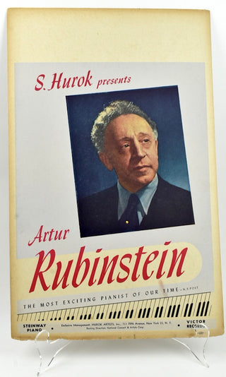 Rubinstein, Arthur. (1887–1982) "The Most Exciting Pianist of Our Time" - Original Poster