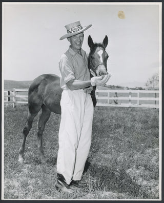 Astaire, Fred. (1899–1987) "Talking Horse Sense" - Press Photograph