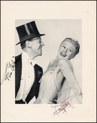 Astaire, Fred. (1899–1987) & Rogers, Ginger. (1911–1995) Signed Photograph