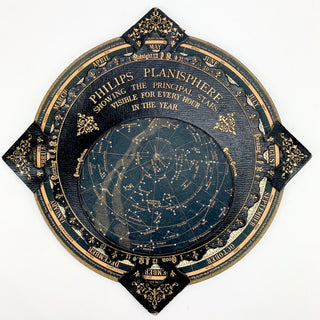 [Astronomy] George Philip & Son Philips' Planisphere Showing the Principal Stars Visible for Every Hour in the Year