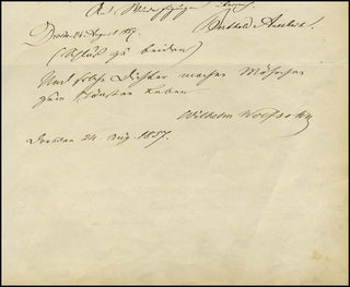 [Literature & Art] Auerbach, Berthold. (1812 - 1882) Autograph Quotation