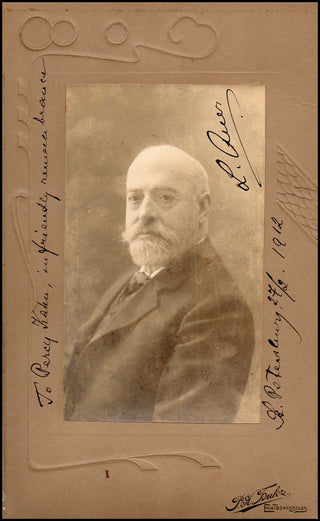 Auer, Leopold. (1845-1930) Signed Photograph to Percy Kahn