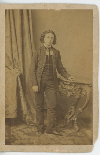 Auer, Leopold. (1845–1930) Signed CDV Photograph at the age of 16