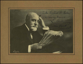 Auer, Leopold. (1845-1930) Signed Photograph