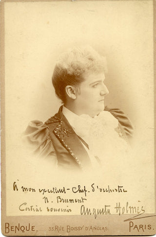 Holmès, Augusta. (1847–1903) Signed Photograph