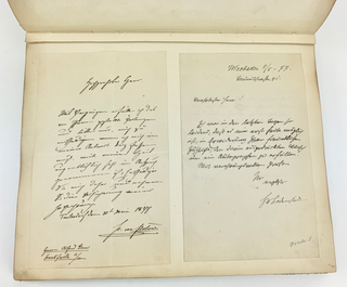 [VARIOUS] Brull, Bryant, Flotow, Hiller, Henschel, Lachner, Longfellow, Raff etc. Autograph Collection of Alfred Bonn, including AMQS & Letters