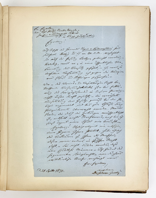 [VARIOUS] Brull, Bryant, Flotow, Hiller, Henschel, Lachner, Longfellow, Raff etc. Autograph Collection of Alfred Bonn, including AMQS & Letters