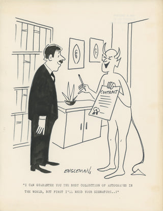 Engleman, Earl. W. (1927-2012) "First I'll Need Your Signature" - Original Cartoon