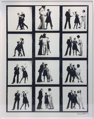 Avedon, Richard. (1923–2004) [Minnelli, Liza. (b. 1946) & Astaire, Fred. (1899–1987)] Signed Portrait Contact Sheet from Vogue Photoshoot