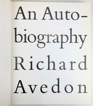 Avedon, Richard. (1923-2004) [Green, Adolph. (1914–2002) & Newman, Phyllis. (1933–2019)] "An Autobiography" – SIGNED