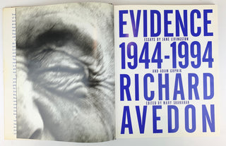 Avedon, Richard. (1923–2004) [Green, Adolph. (1914–2002) & Newman, Phyllis. (1933–2019)] "Evidence, 1944-1994" – Signed and Inscribed to Adolph Green and Phyllis Newman