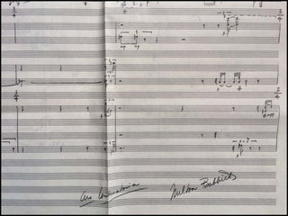 Babbitt, Milton. (1916 - 2011) "Ars Combinatoria" - Autograph Musical Manuscript