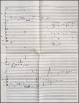 Babbitt, Milton. (1916 - 2011) "Ars Combinatoria" - Autograph Musical Manuscript