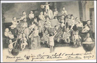 [Baby Orchestra] Ca. 1900 Baby Collage Postcard