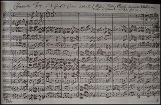 Bach, J.S. (1685-1750) Brandenburgische Konzerte. Faksimile des Autographen. Faksimileausgabe nach dem Autograph Staatsbibliothek zu Berlin – Preußische Kulturbesitz, Musikabteilung, Am.B.78 [Brandenburg Concerti, BWV 1046-1051]