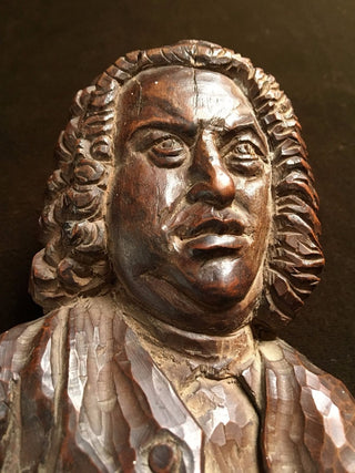 [Bach, Johann Sebastian. (1685-1750)] Carved Bust Portrait