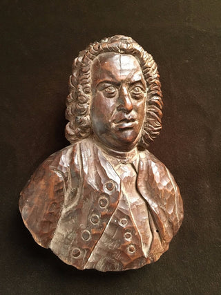 [Bach, Johann Sebastian. (1685-1750)] Carved Bust Portrait