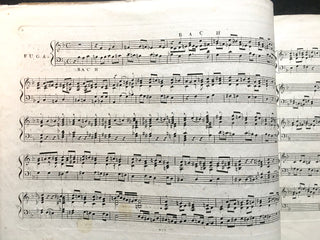 Bach, Johann Christian. (1735-1782) Fuge für das Pianoforte oder die Orgel ... über die Buchstaben seines Namens BACH.