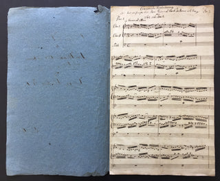 [Bach, Johann Sebastian. (1685-1750)] Gebser, Johann Ernst.  Five Early Copyist Manuscripts of Keyboard Works