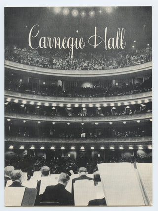 Badura-Skoda, Paul. (1927–2019) & Demus, Jörg. (1928–2019) Signed Carnegie Hall Program