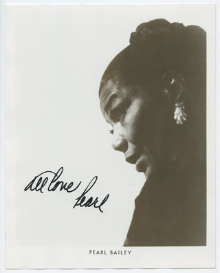 Bailey, Pearl. (1918-1990) Signed Photograph