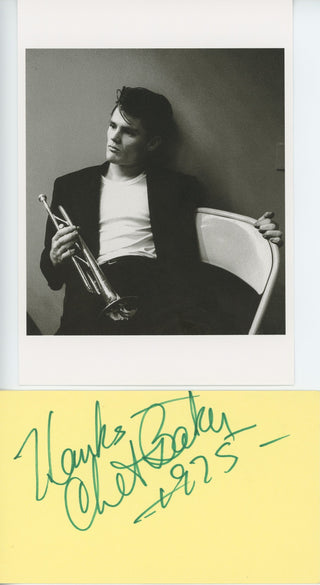 [Jazz & Song] Baker, Chet. (1929 - 1988) Autograph Signature