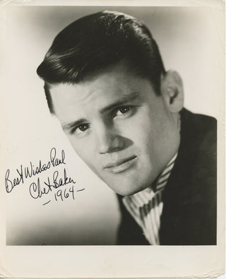 Baker, Chet. (1929 - 1988) Signed Photograph