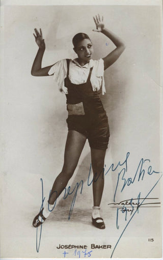 Baker, Josephine. (1906–1975) Signed Photograph