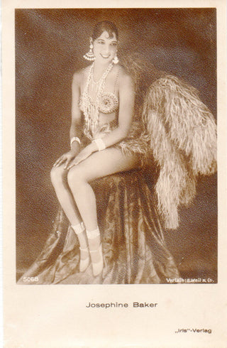 Baker, Josephine. (1906–1975) Vintage Postcard Photograph