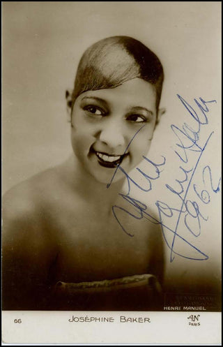 [Jazz & Song] Baker, Josephine. (1906–1975) Signed Photograph